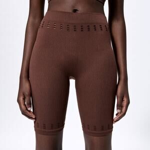 Zara Women's Perforated Seamless Short Leggings Size XS/S